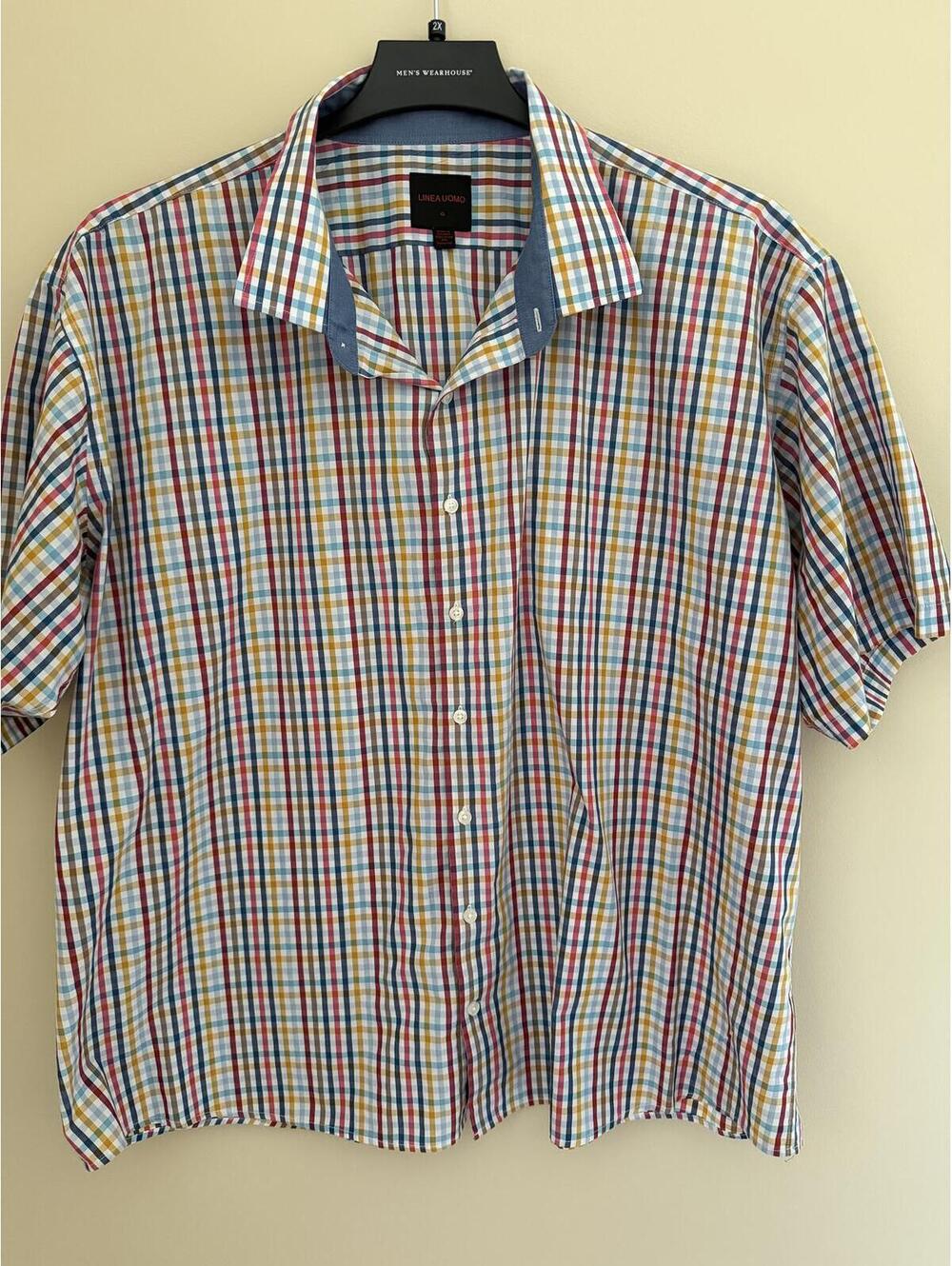 4X Linea Uomo short-sleeve button down shirt